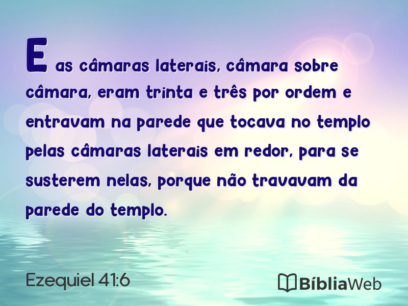 Ezequiel 41:6 em imagem para compartilhar