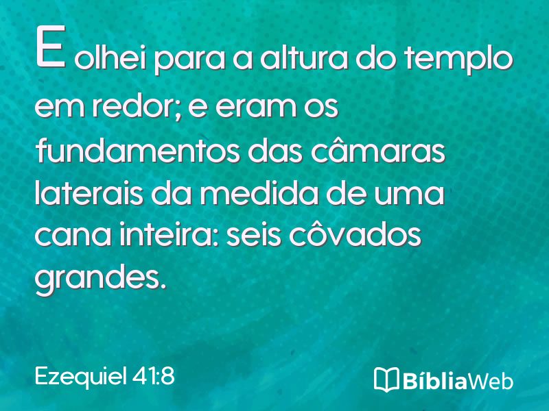 Ezequiel 41:8 em imagem para compartilhar