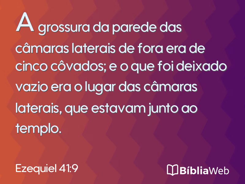 Ezequiel 41:9 em imagem para compartilhar
