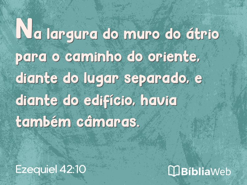 Ezequiel 42:10 em imagem para compartilhar