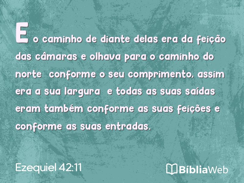 Ezequiel 42:11 em imagem para compartilhar