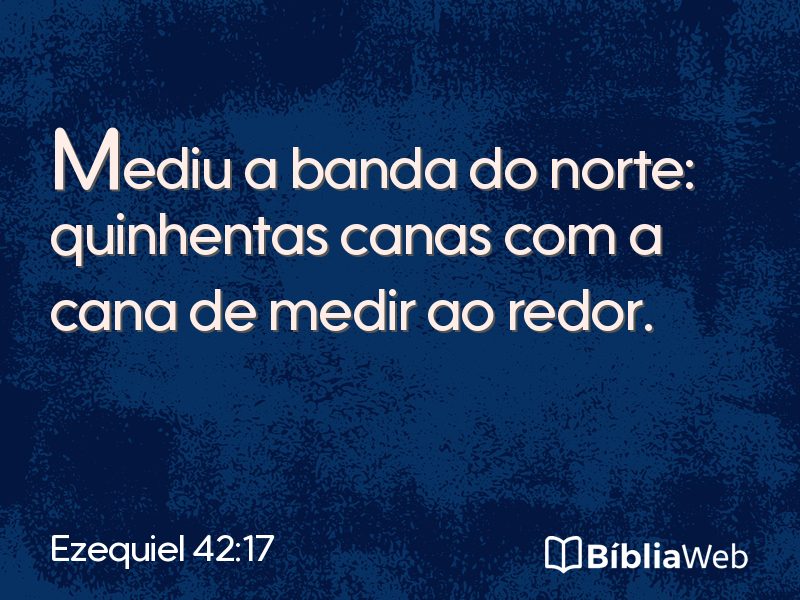 Ezequiel 42:17 em imagem para compartilhar