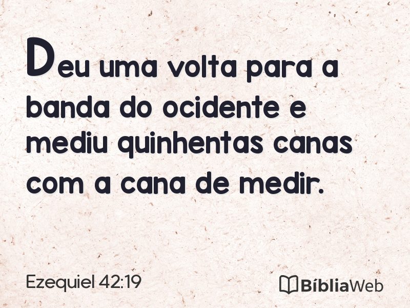 Ezequiel 42:19 em imagem para compartilhar
