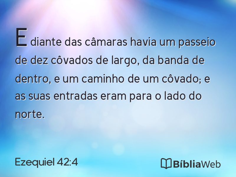 Ezequiel 42:4 em imagem para compartilhar