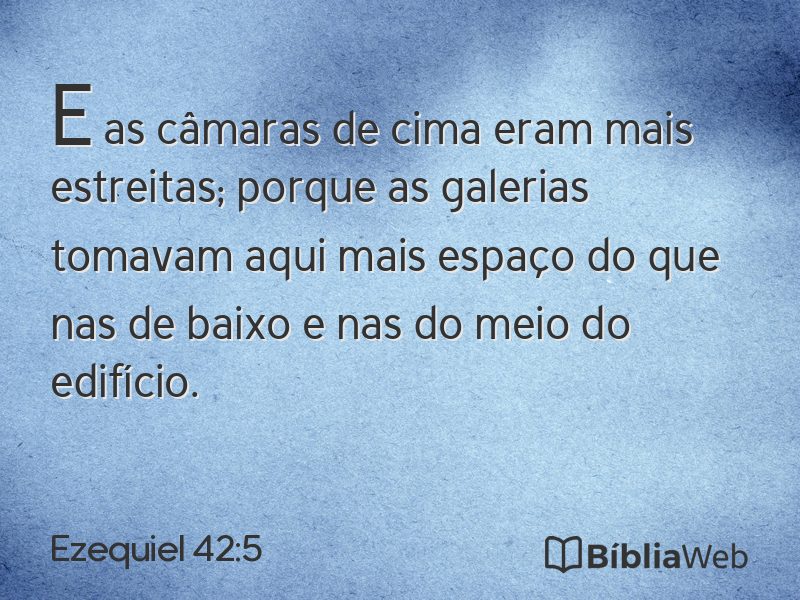 Ezequiel 42:5 em imagem para compartilhar