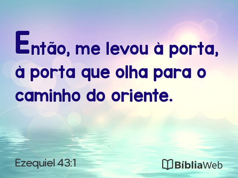 Ezequiel 43:1 em imagem para compartilhar