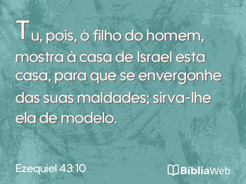 Ezequiel 43:10 em imagem para compartilhar