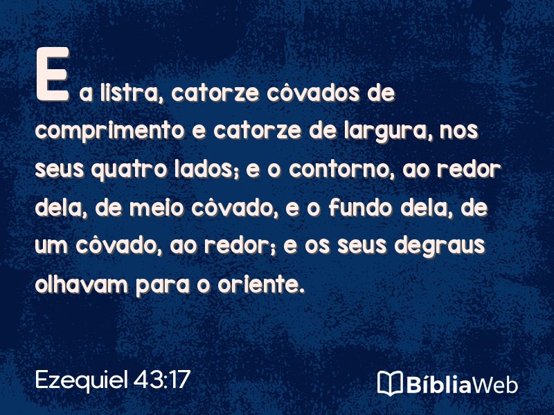 Ezequiel 43:17 em imagem para compartilhar