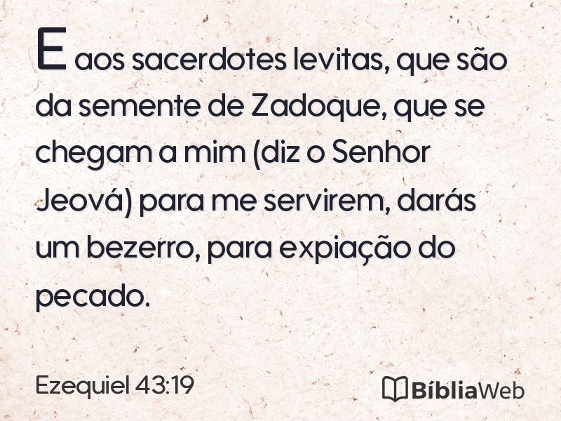 Ezequiel 43:19 em imagem para compartilhar
