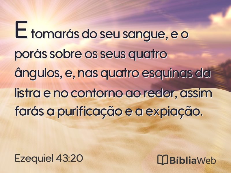 Ezequiel 43:20 em imagem para compartilhar
