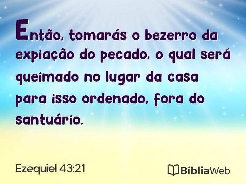 Ezequiel 43:21 em imagem para compartilhar