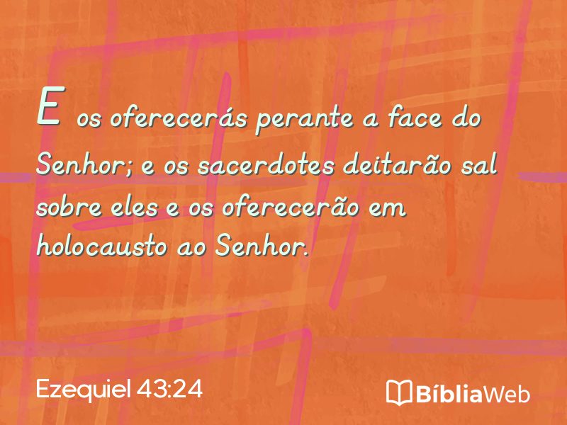 Ezequiel 43:24 em imagem para compartilhar