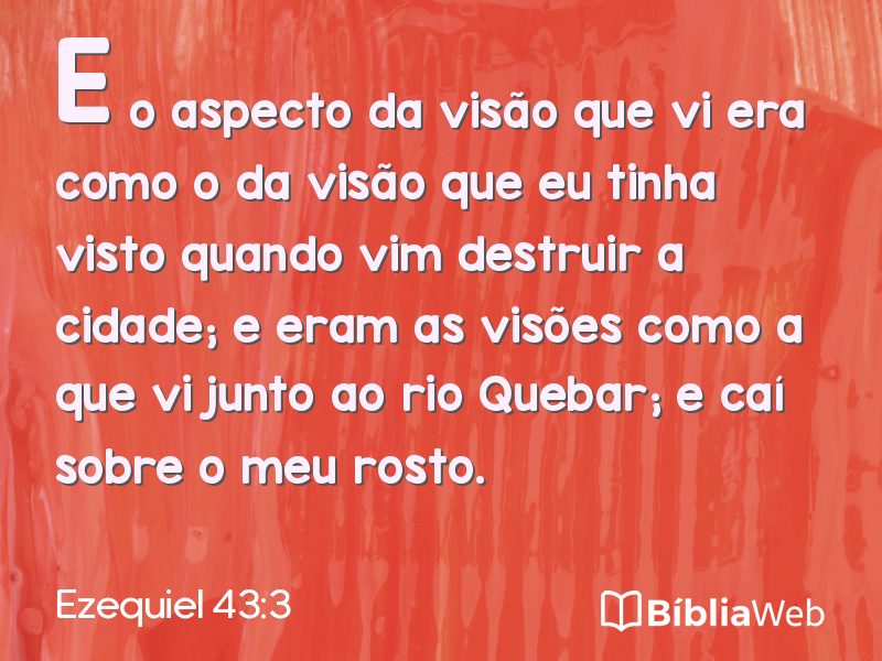 Ezequiel 43:3 em imagem para compartilhar