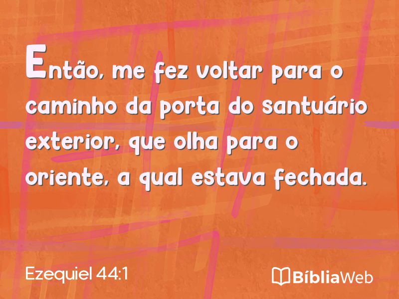 Ezequiel 44:1 em imagem para compartilhar