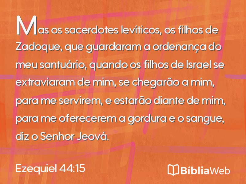 Ezequiel 44:15 em imagem para compartilhar