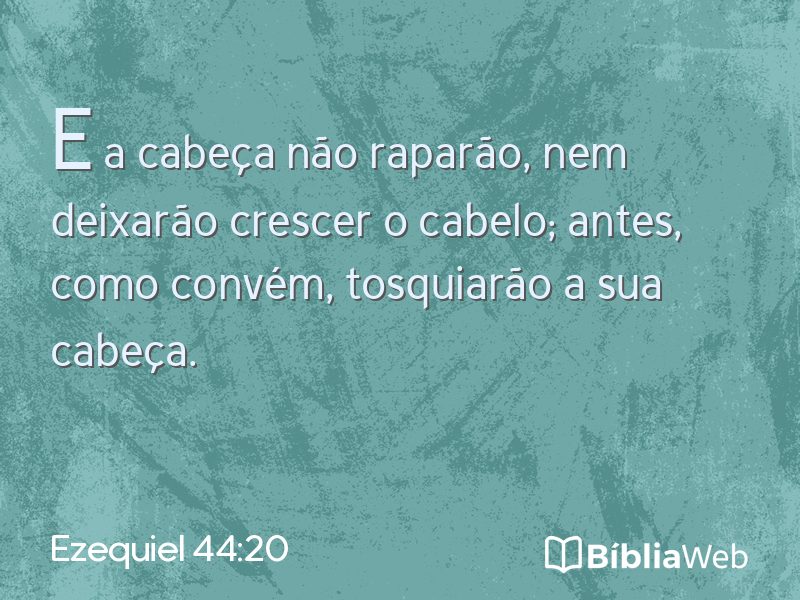 Ezequiel 44:20 em imagem para compartilhar