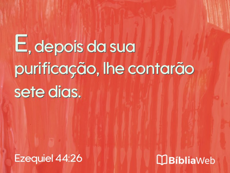 Ezequiel 44:26 em imagem para compartilhar