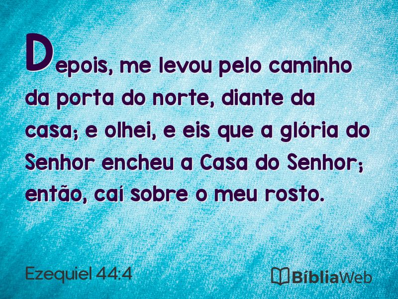 Ezequiel 44:4 em imagem para compartilhar