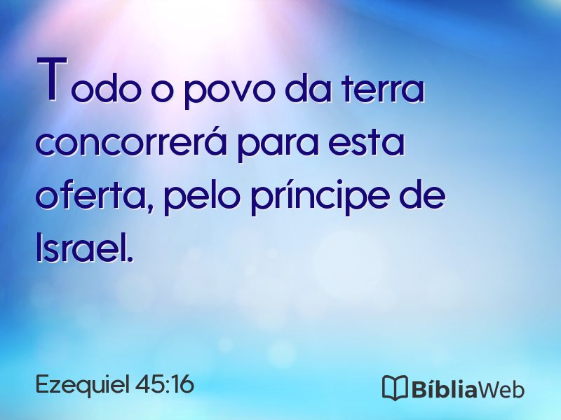Ezequiel 45:16 em imagem para compartilhar