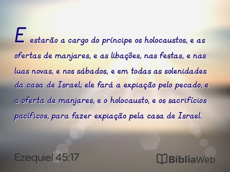 Ezequiel 45:17 em imagem para compartilhar