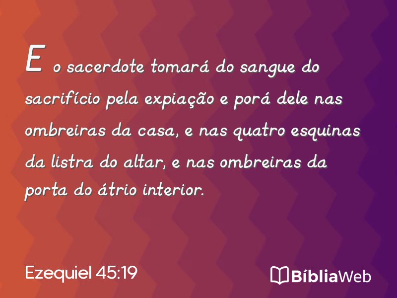 Ezequiel 45:19 em imagem para compartilhar