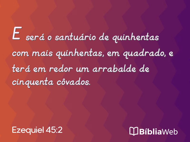 Ezequiel 45:2 em imagem para compartilhar