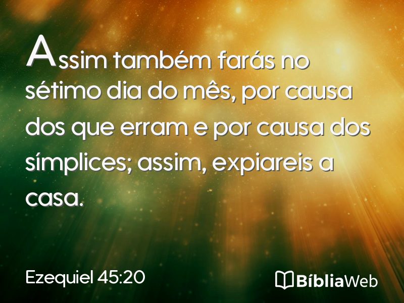 Ezequiel 45:20 em imagem para compartilhar