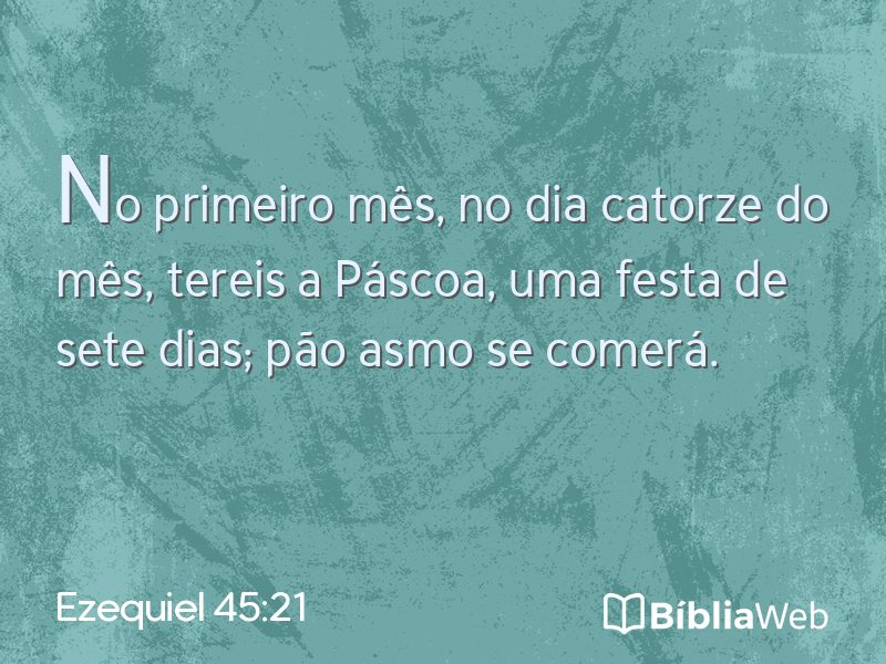 Ezequiel 45:21 em imagem para compartilhar