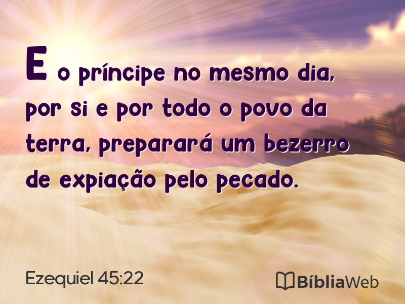 Ezequiel 45:22 em imagem para compartilhar