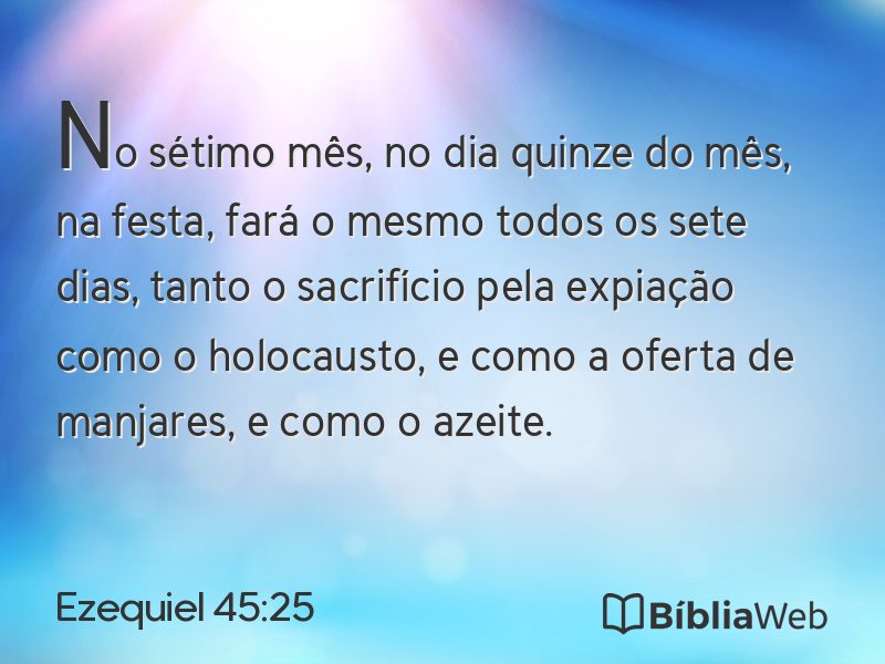 Ezequiel 45:25 em imagem para compartilhar