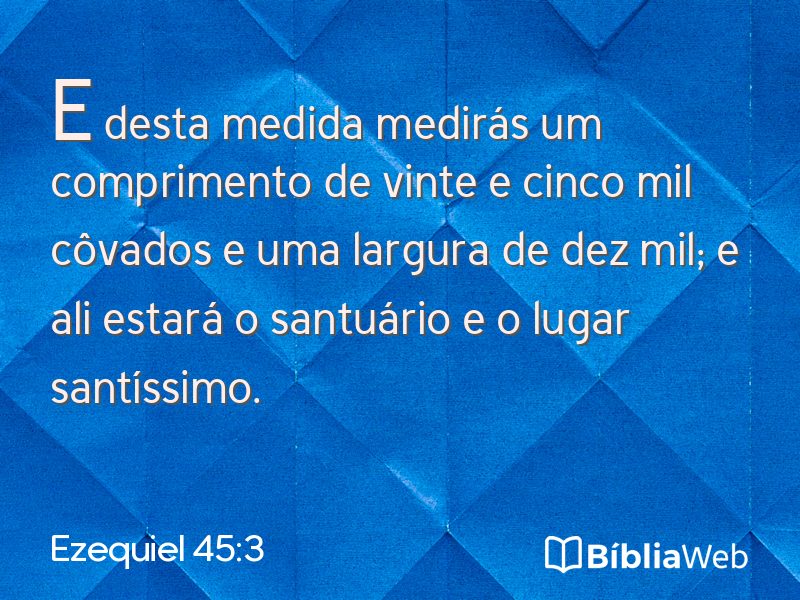 Ezequiel 45:3 em imagem para compartilhar