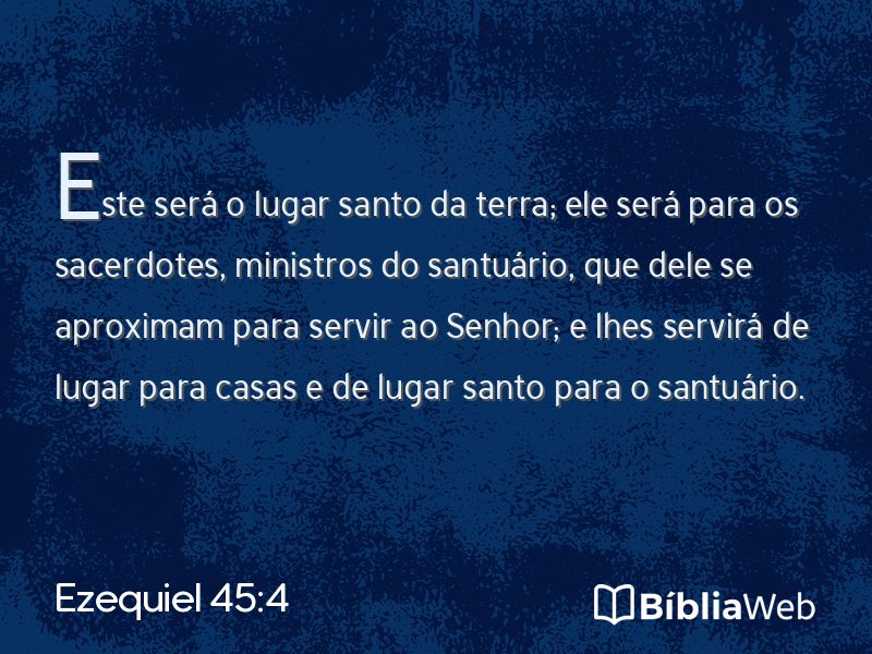 Ezequiel 45:4 em imagem para compartilhar