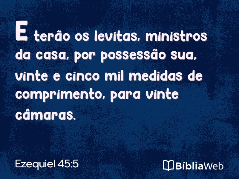 Ezequiel 45:5 em imagem para compartilhar