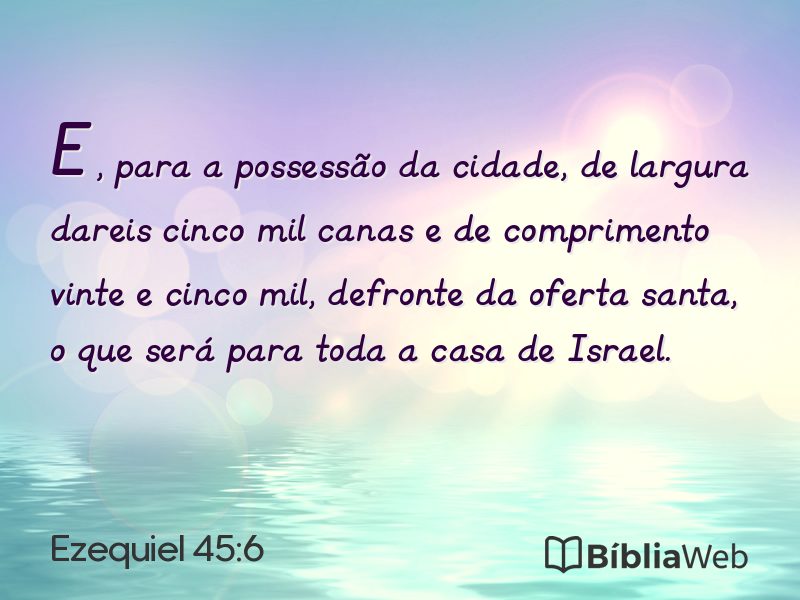 Ezequiel 45:6 em imagem para compartilhar