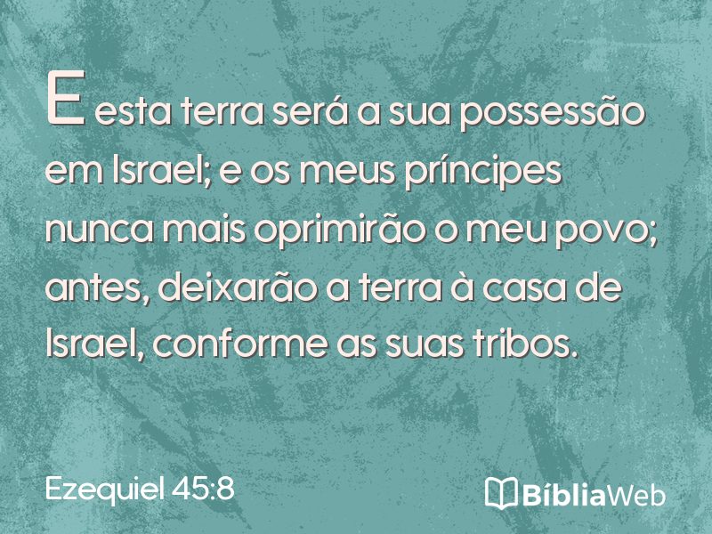 Ezequiel 45:8 em imagem para compartilhar