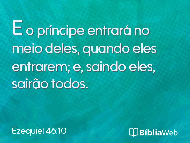 Ezequiel 46:10 em imagem para compartilhar