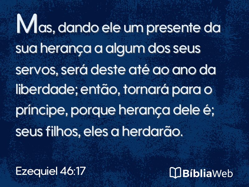 Ezequiel 46:17 em imagem para compartilhar