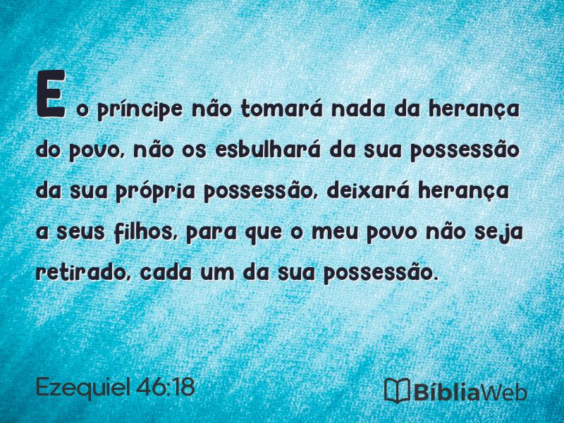 Ezequiel 46:18 em imagem para compartilhar