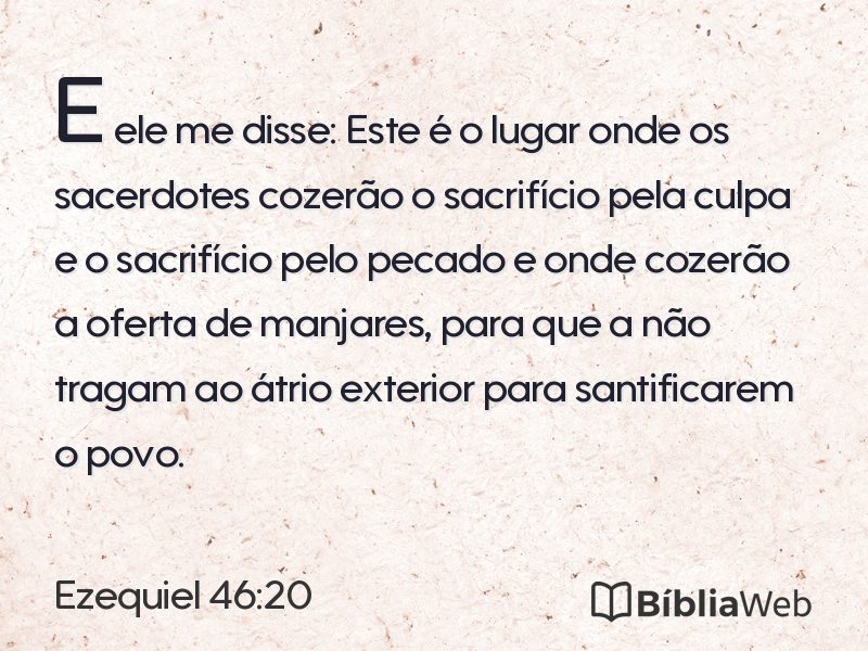 Ezequiel 46:20 em imagem para compartilhar
