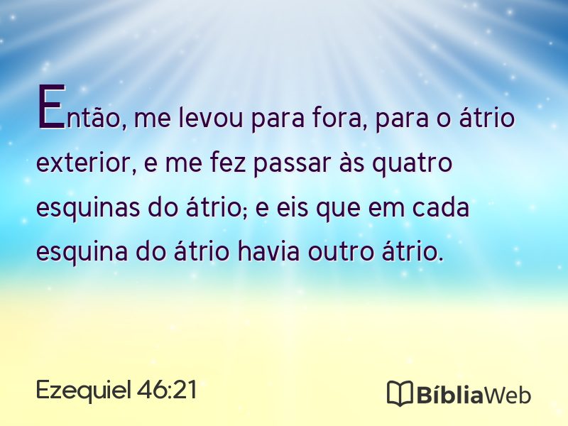 Ezequiel 46:21 em imagem para compartilhar