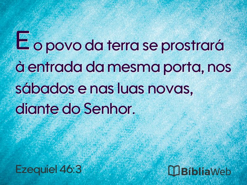 Ezequiel 46:3 em imagem para compartilhar