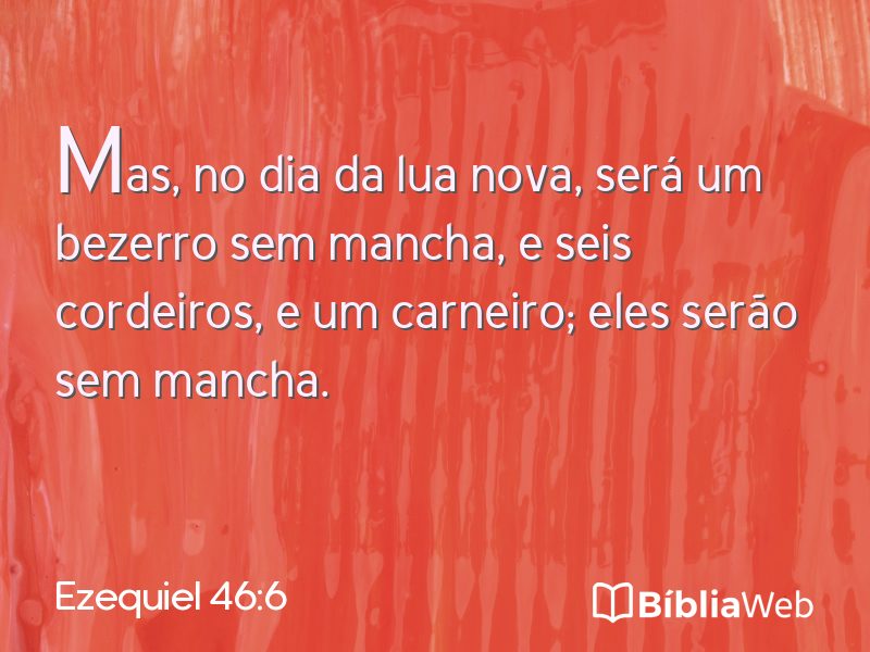 Ezequiel 46:6 em imagem para compartilhar