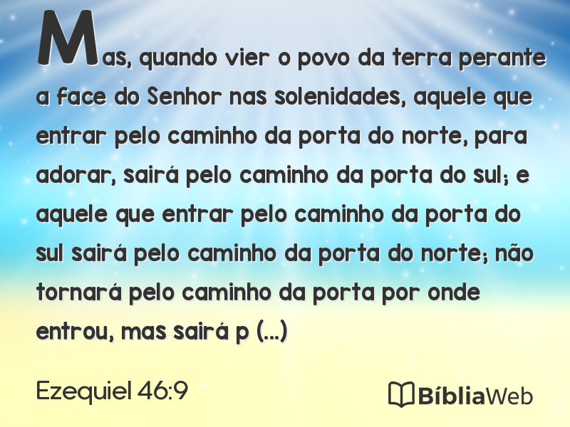 Ezequiel 46:9 em imagem para compartilhar