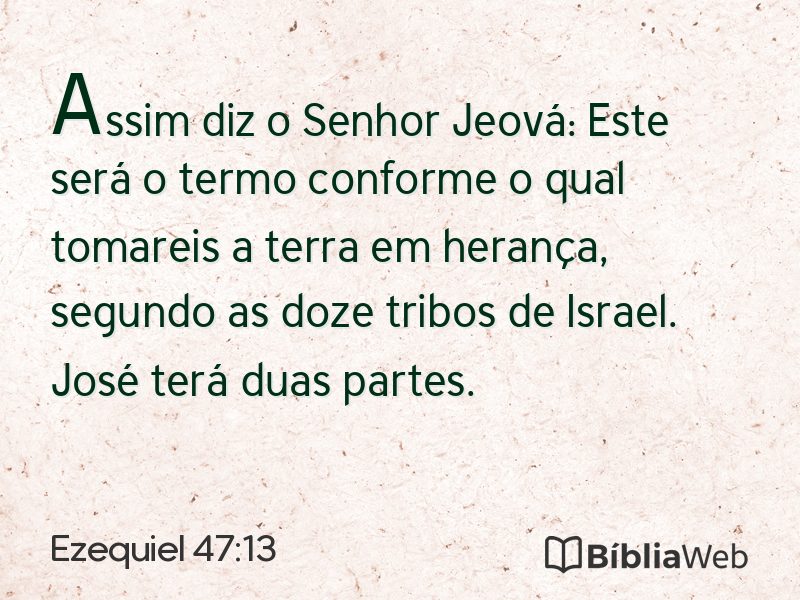 Ezequiel 47:13 em imagem para compartilhar