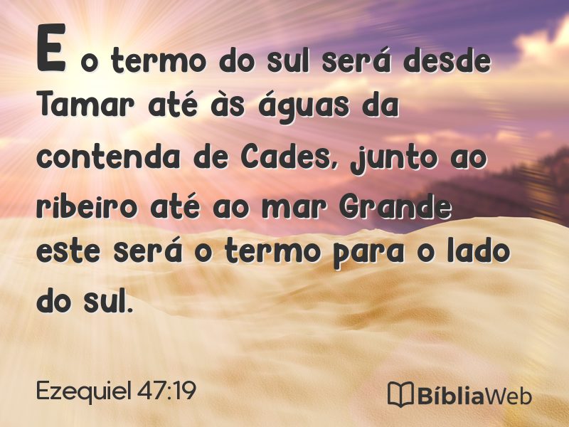 Ezequiel 47:19 em imagem para compartilhar