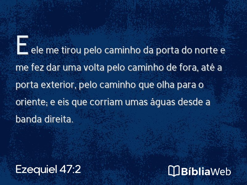 Ezequiel 47:2 em imagem para compartilhar