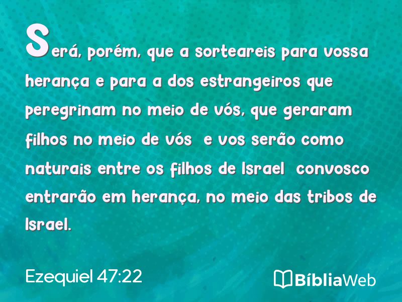 Ezequiel 47:22 em imagem para compartilhar