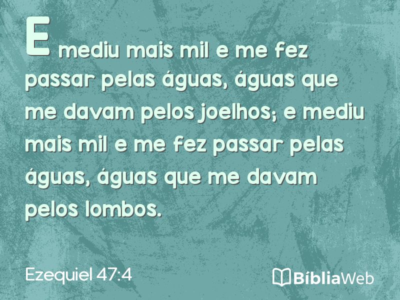 Ezequiel 47:4 em imagem para compartilhar