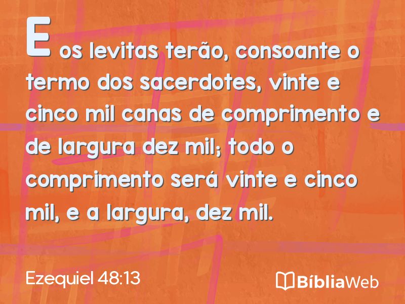 Ezequiel 48:13 em imagem para compartilhar
