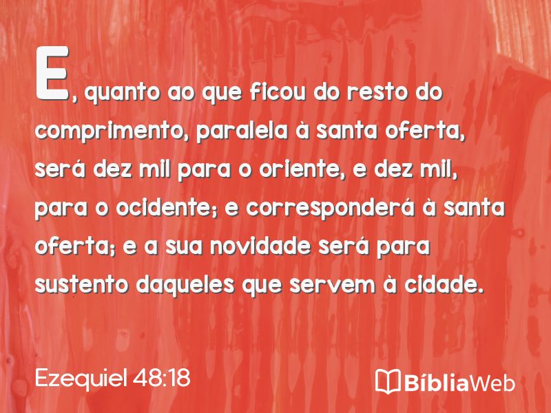 Ezequiel 48:18 em imagem para compartilhar
